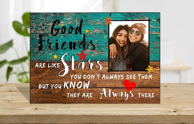 Personalisiert selbststehend, beste Freunde sind wie Sterne beste Freunde, Plakatschild