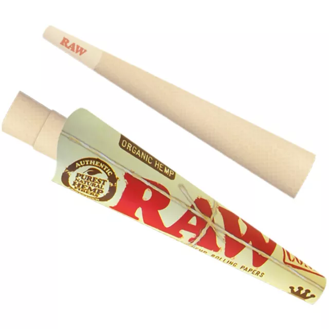 10 X RAW Organic King Size Cones