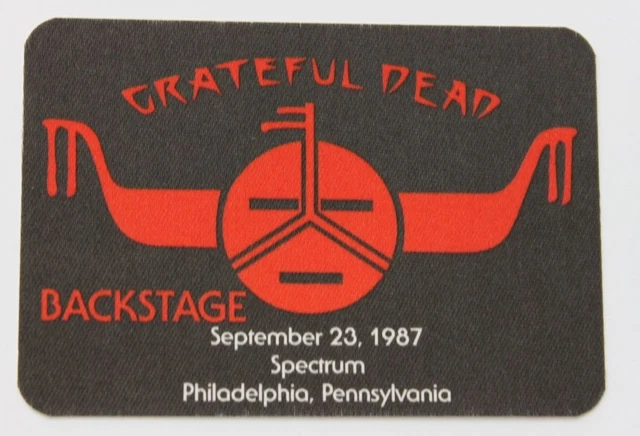 Grateful Dead Backstage Pass 9-23-87 Spectrum Philadelphia Rick Griffin 1987