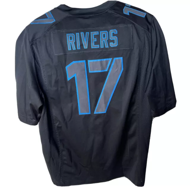 San Diego LA Chargers Philip Rivers #17 NIKE JERSEY BLACKOUT RARE XL Los Angeles