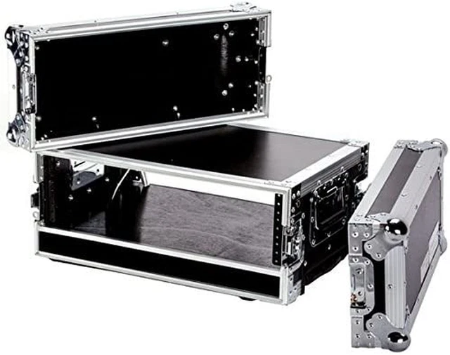 Top Quality Space DJ Rack Handle 3U Effect Deluxe Flight Road Case 14-Inch Body
