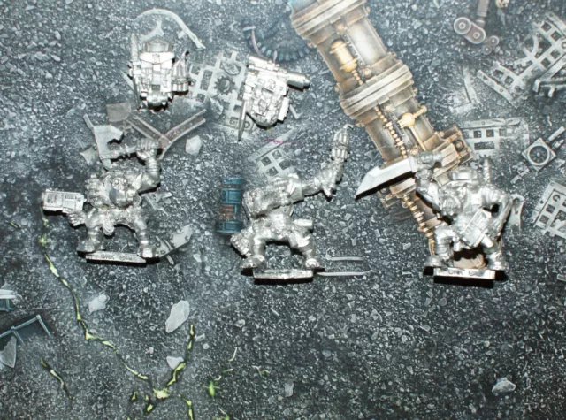 Warhammer 40K Metal Space Ork Orks Kommandos x 3 - Metal - Unpainted