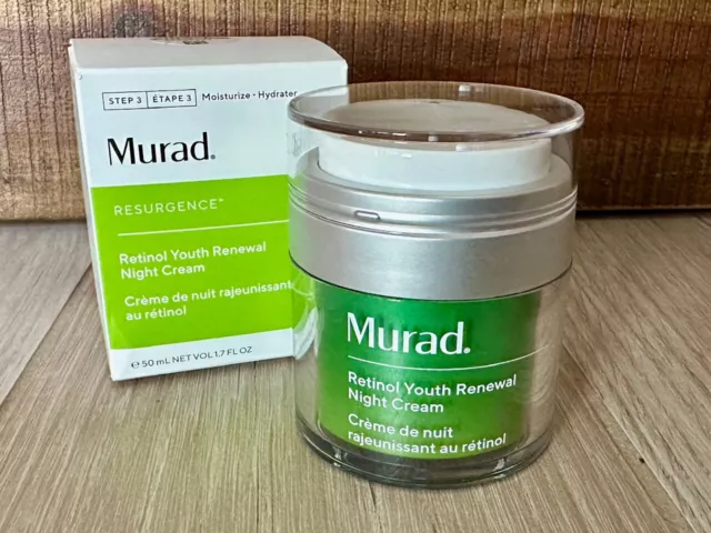 NEW Murad Resurgence Retinol Youth Renewal Night Cream, 1.7oz/50mL, NIB