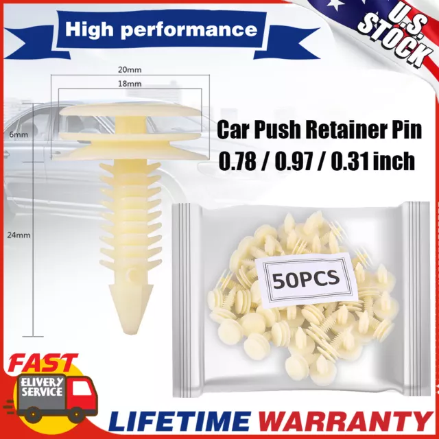 50pcs Car Door Panel Retainer Clips Rivet for Chevrolet Chevy & GM 15960325 GMC
