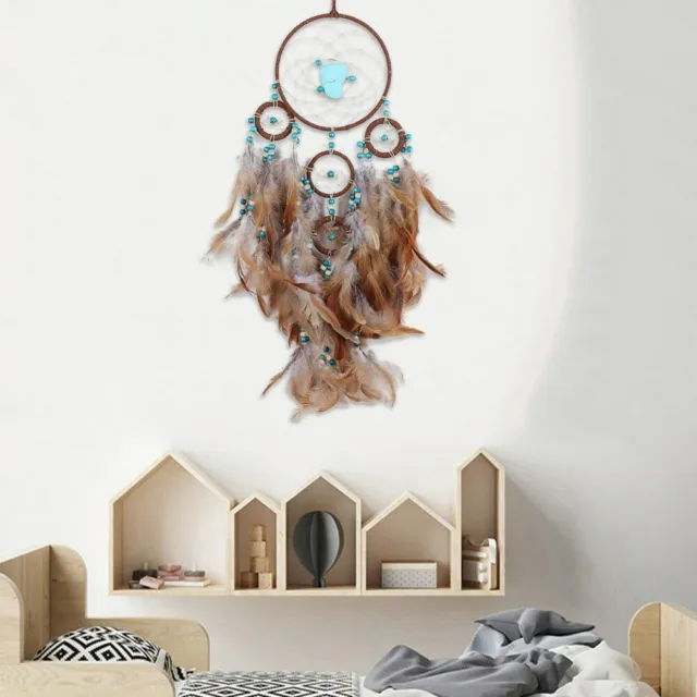 Dream Catcher Handmade Turquoise Dream Catchers with Feathers Large Wall Hanging