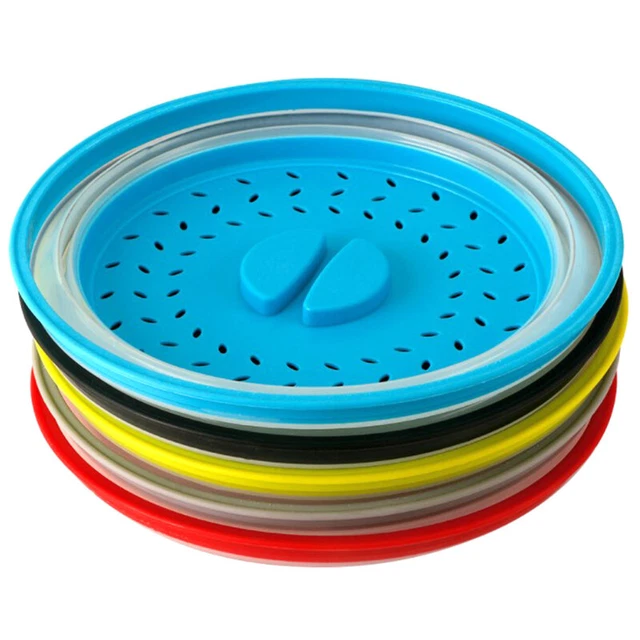 Microwave Splatter Cover Heating Folding Cover Silicone Fresh-keeping Cover Lids
