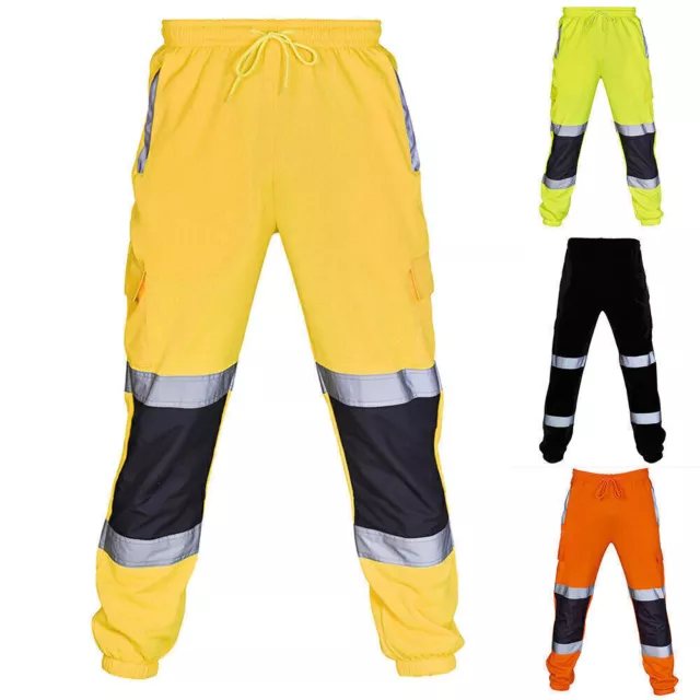 Hi Viz Arbeitshose Herren Trainingshose Reflektierendes Jogginghose Sporthose .