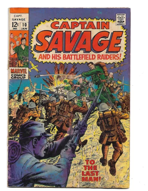 Captain Savage #10 GD Marvel Comics 1969