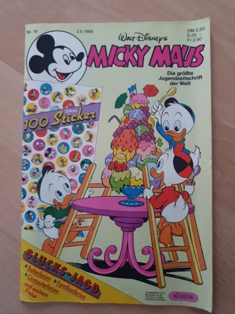 Micky Maus***Comic***Heft***Nr.19 Vom 03.05.1989