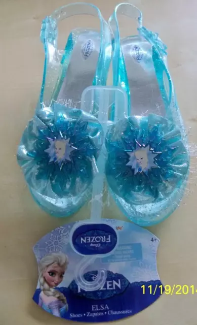 Girls Disney Frozen Elsa Snow Queen Shoes Costume Play Dress Up Dg80476