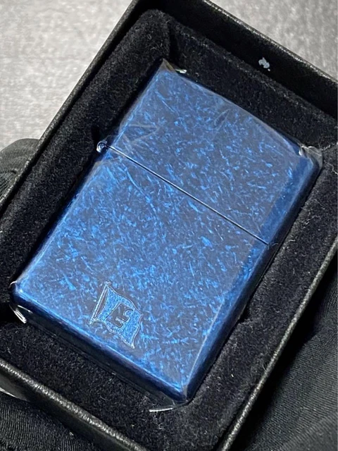 Zippo Flag Blue Dust Special Processing Vintage 2002 Made