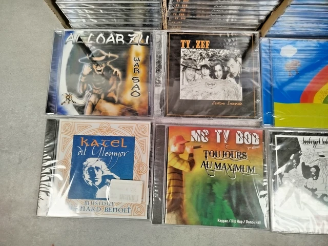 LOT + 100 CD Musique Variété Francaise Rock Independant Bretagne ...