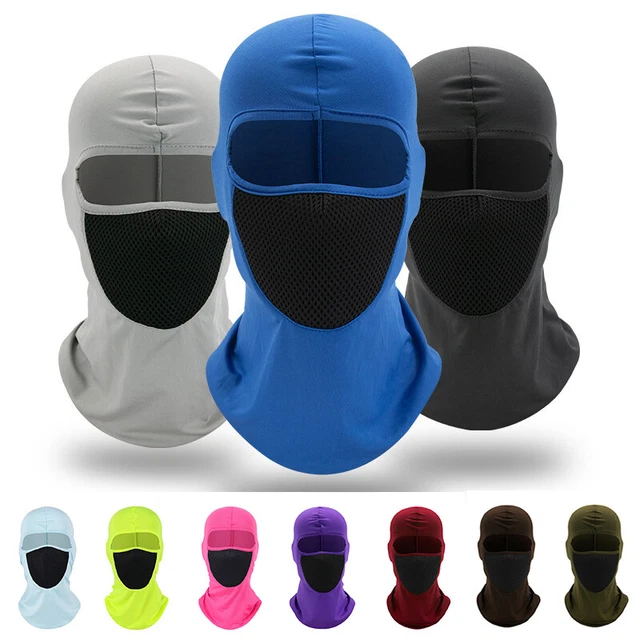 Balaclava Masque Intégral Respirant Pour La Protection Uv De La Moto Capuche %