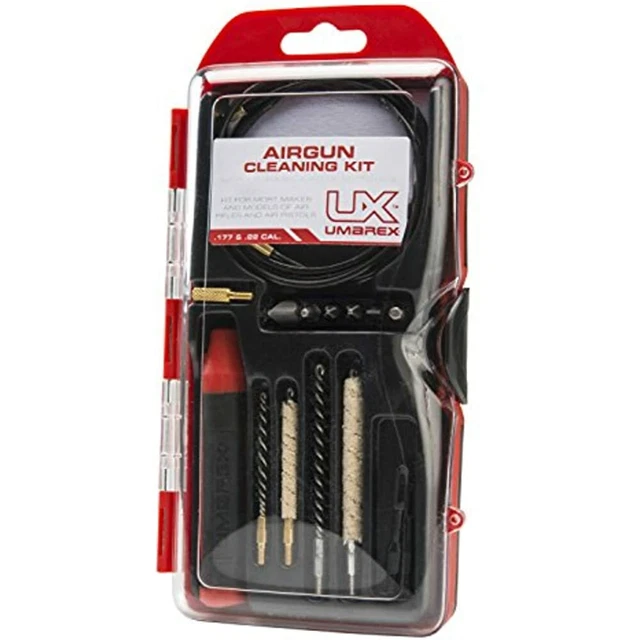 Umarex .177 And .22 Caliber Air Gun Cleaning Kit - Includes Rod, Brushes, Mops,