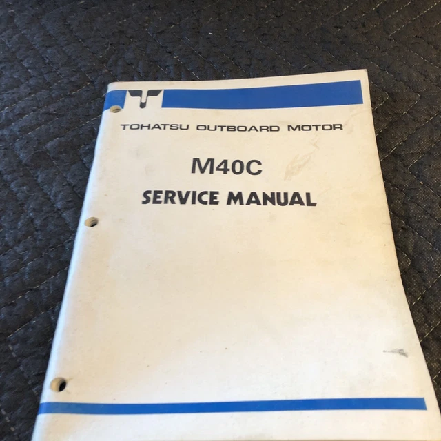 Tohatsu 40 Horsepower Outboard Boat Motor Service Manual for M40C