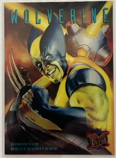 1995 Fleer Ultra X Men ~Wolverine ~ Sinister Observations #10/10 Chromium