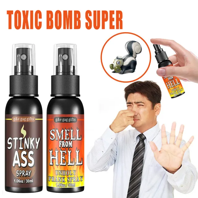 Novedad 30Ml Broma Spray Líquido Bomba Fétida Gas Apestoso <