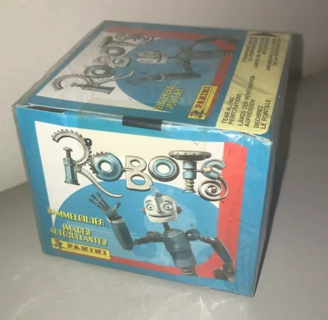 Disney Pixar Robots Movie Collectible Stickers Sealed Box 50 Packs Rare Qty 2