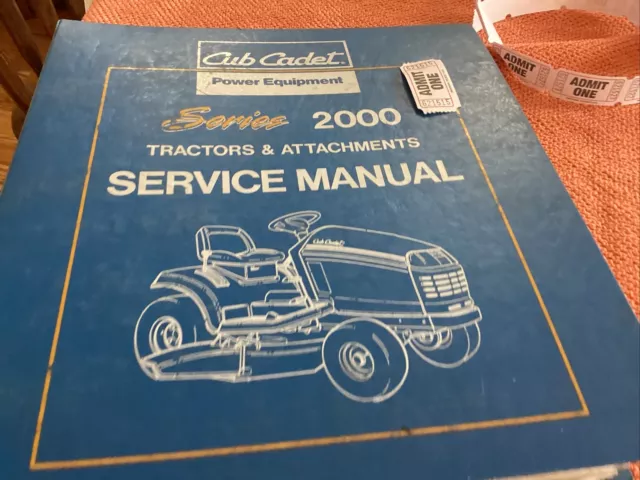 CUB CADET SERIES 2000 TRACTOR MODEL Time and Procedure Manual (1)