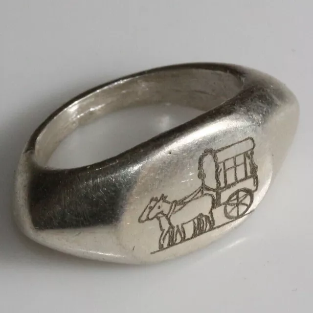 A Perfect Ancient Style Roman Solid Silver Ring