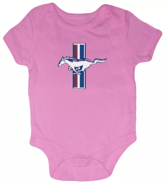 FORD MUSTANG SHIRT Ford baby tee one piece Ford romper bodysuit pink ...