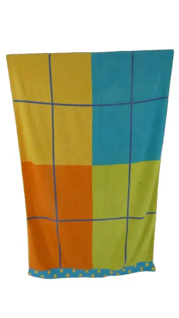 St Michael Bath Beach Towel Vintage Multicolour  100% Cotton 140 x 85 cm