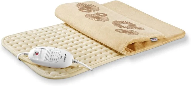Beurer HK 45 Cosy Heizkissen (3 Beleuchtete Temperaturstufen, Flauschig Weicher