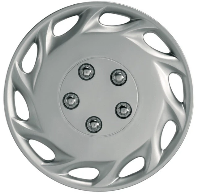Vegas 14" Car Wheel Trims Hub Caps Plastic Covers Set of 4 Silver Universal
