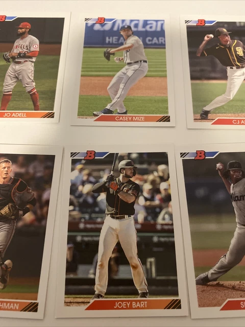 Lot Of 6 2020 Bowman Heritage Prospect Image Variation Cards Adell Bart Mize Etc 3