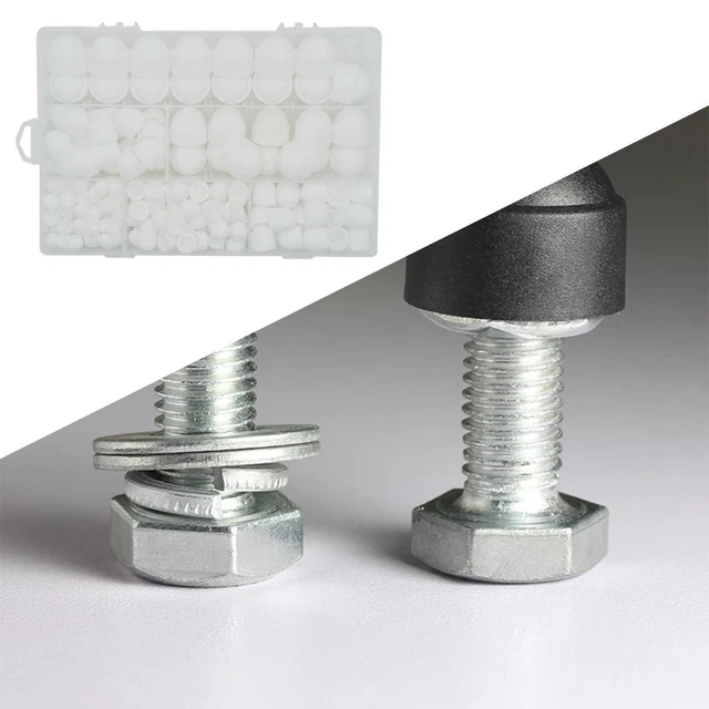 145x M4-M12 Boulon Écrou Dôme Protection Capuchon Vis Capuchons avec Boîte