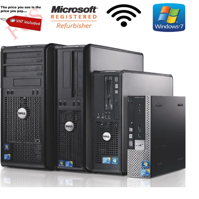 ORDINATEUR DE BUREAU WINDOWS 7 FULL DELL, PC TOUR 4 Go RAM 160 Go disque dur wifi EUR 117,44 - PicClick FR ORDINATEUR DE BUREAU WINDOWS 7 FULL DELL, PC TOUR 4 Go RAM 160 Go disque dur wifi EUR 117,44 - PicClick FR