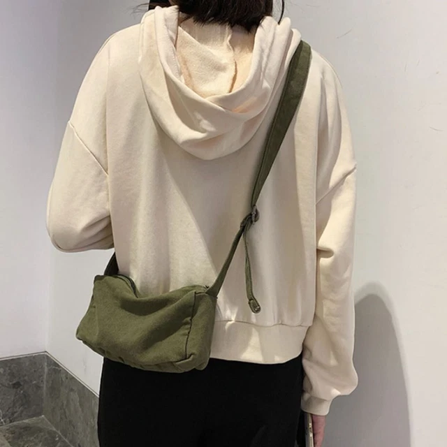 CANVAS SMALL CROSSBODY Bag Y2K Purses Tote Bag Mini Side Sling