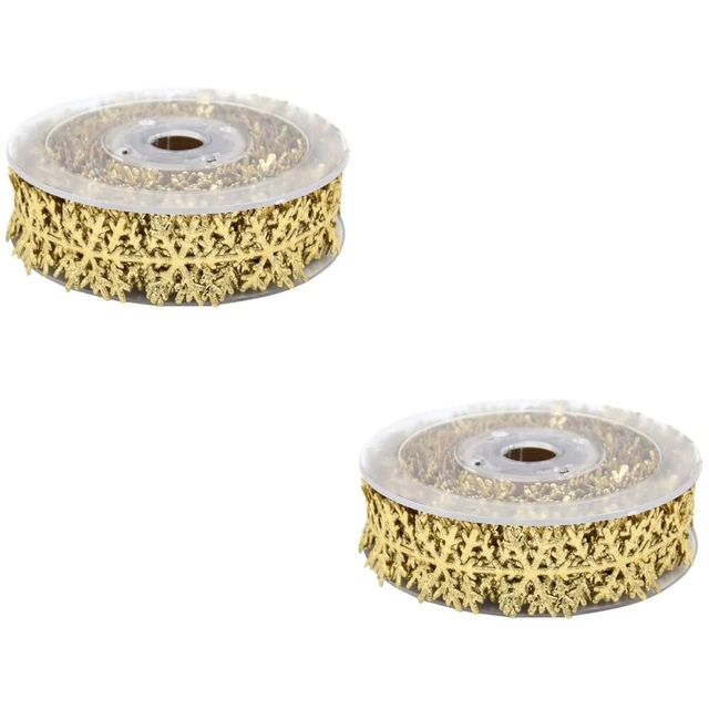 2x Band Nähen Fringe Nähen Schneeflocke Trim Kissen Quaste Trimmen