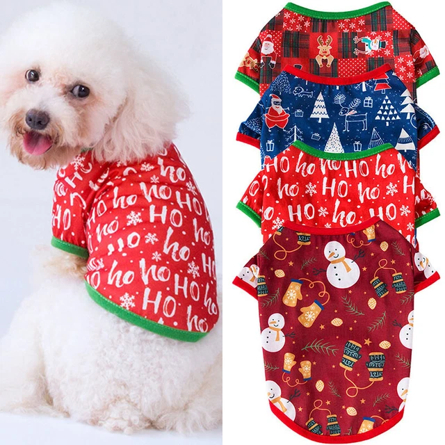 Warm Hund Kleidung Weste Haustier Klein Mittel Hunde Mantel Jacke Weihnachten DE