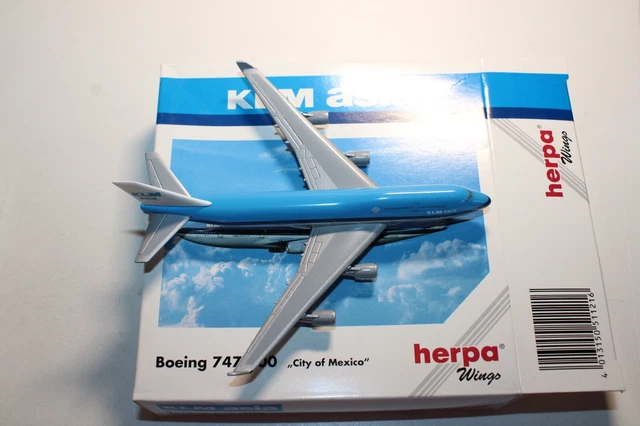 JC WINGS BOEING 747-400 KLM Royal Dutch 100 Flaps Down PH-BFG 1:200