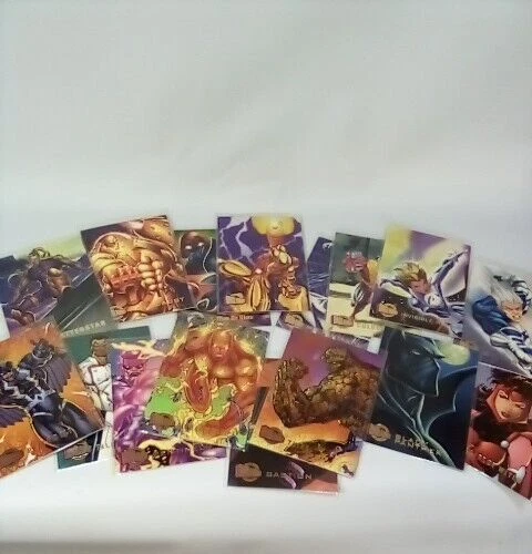 1996 Marvel Fleer Ultra Onslaught Trading Card Lot Of 16 Comic Cards