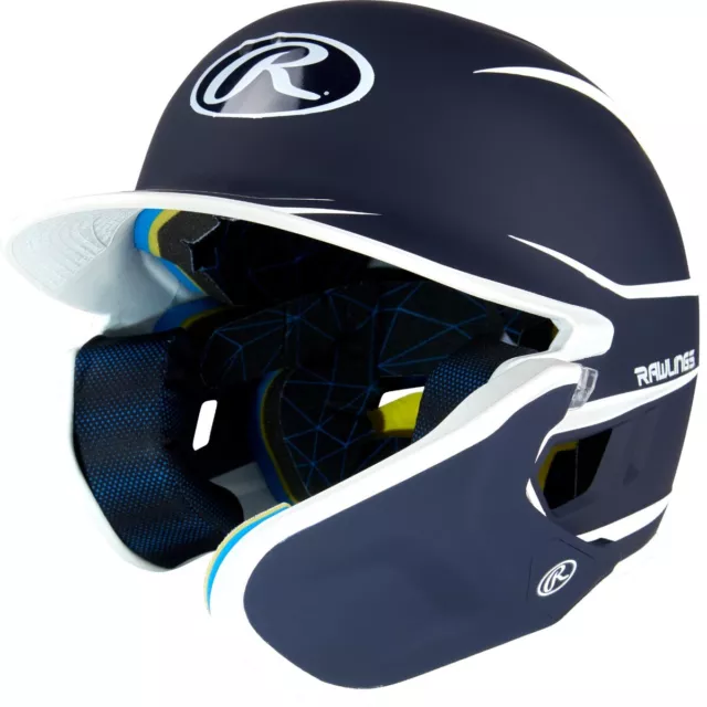 Rawlings SR Two Tone MACH LH Batter Helmet Adjustable Faceguard One NAVY|WHITE