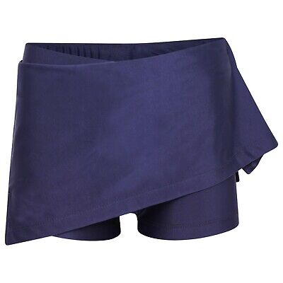 Girls Navy Skort School Sports Outer Skirt and Base Layer Soft Stretch Fabric