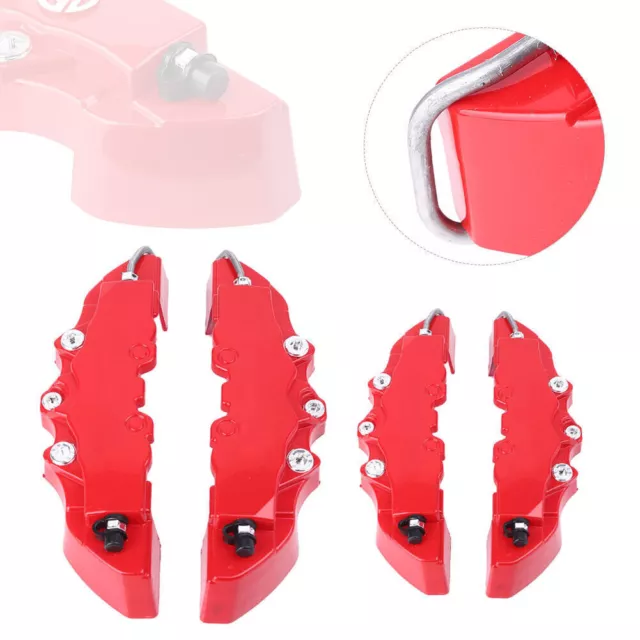 4x Disc Brake Caliper Covers 3D Set Front Rear Car Truck Fit 14"-17 " Wheels Car