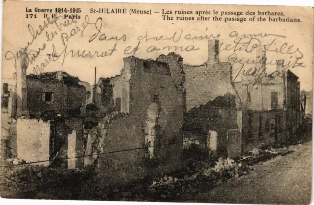 CPA St-Hilaire - Les Ruines aprés le passage des barbares (240887)