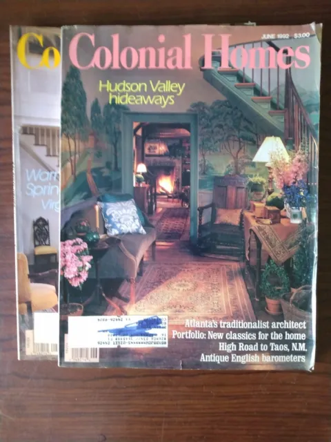 Vintage Colonial Homes Magazine lot of 2