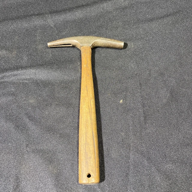 VINTAGE STANLEY UPHOLSTERER'S Hammer Head + Tack Claw, Original Handle