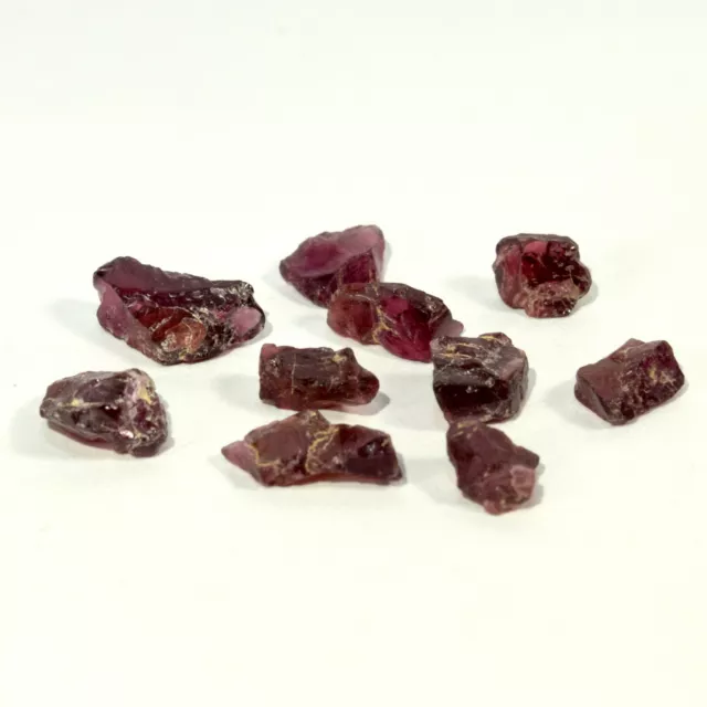 20ct Pyrope Garnet Rough Natural Red Almandine Crystal Mineral Gemstone - 10PCS