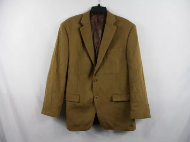 Ralph Lauren Sport Coat Mens 40R Brown Camel Hair Regular 2 Button Woven Blazer