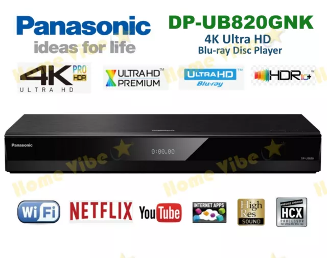 Panasonic DP-UB820, Lecteur Blu-ray - 4K HDR