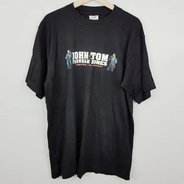 JOHN FARNHAM & TOM JONES Unisex Size XL 2005 Australia Tour Graphic T-shirt Tee