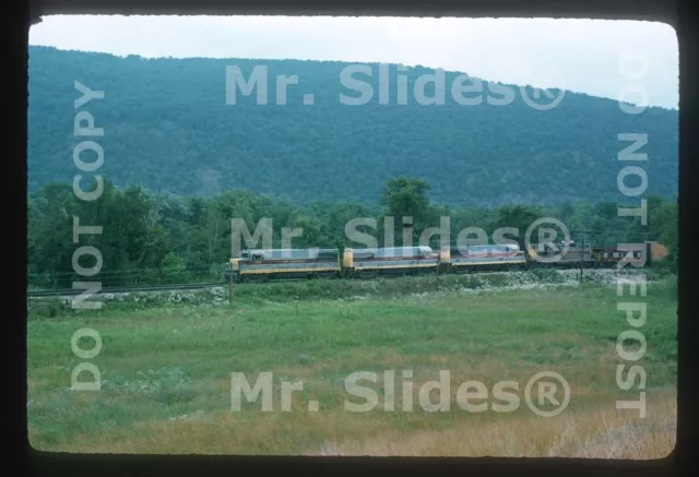 Original Slide EL Erie Lackawanna U25B 2516 & 3 Action