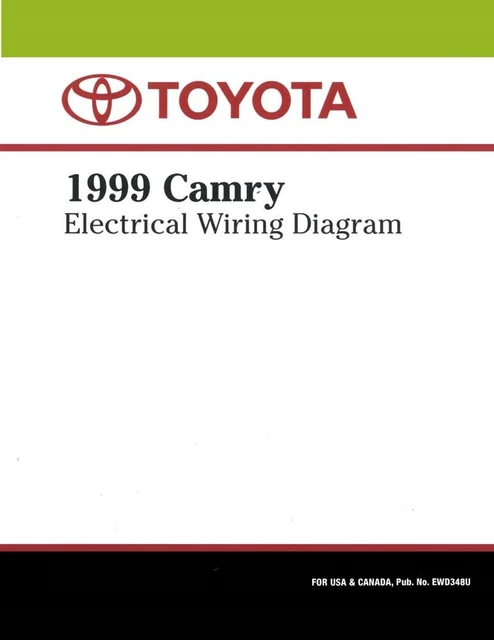 1999 TOYOTA CAMRY Wiring Diagrams Schematics Layout Factory OEM EUR 43