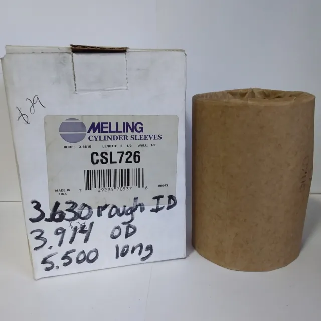 Engine Cylinder Liner-Stock Melling CSL726