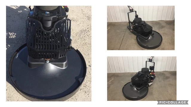 3 Pioneer Eclipse 420BU 28" Propane Floor Buffers with dust skirt.